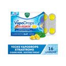 Vicks VapoDrops Xtra Strong Lemon Menthol Blast 16 Lozenges