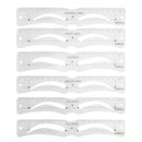 MCoBeauty Reusable Brow Stencils - 6 Pack