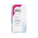 Veet Pure Hair Removal Cold Wax Strips Legs and Body Sensitive Skin 20 Pack
