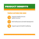 Cenovis Kids Triple Action Vitamin C, D & Zinc - 60 Chewable Tablets