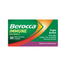 Berocca Immune Daily Defence Vitamin C, D and Zinc, Blackcurrant Flavoured Effervescent Tablets 30 Pack