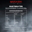 Musashi Electrolytes Blue Raspberry 300g