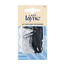 Lady Jayne Clear & Black Snagless Elastomer Elastics - 50 Pack