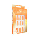 W7 Glamorous Fake Adhesive Nails 24 Pack - Orange Crush