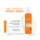 Avene Sunsitive Sunscreen Children Spray Spf 50+ 200ml