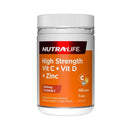 Nutra-Life High Strength Vit C 1200 + D + Zinc 120 Tabs