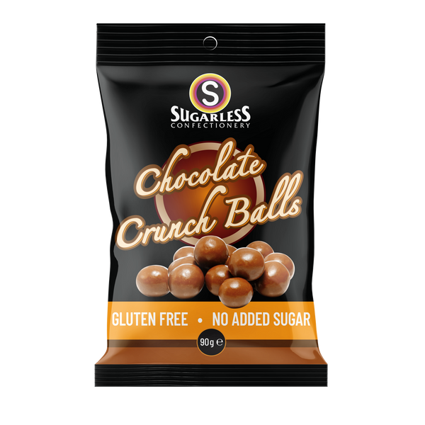 Sugarless Confectionery Chocolate Crunch Balls 90g