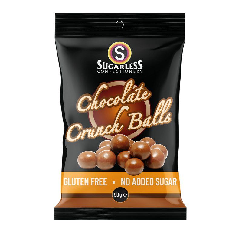 Sugarless Confectionery Chocolate Crunch Balls 90g