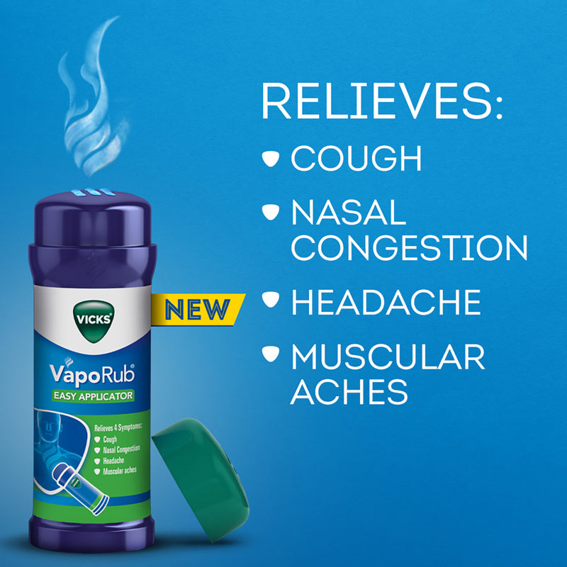 Vicks VapoRub No Touch Applicator Decongestant Cough Cold Rub 35g