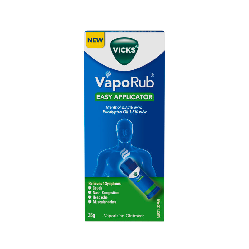 Vicks VapoRub No Touch Applicator Decongestant Cough Cold Rub 35g