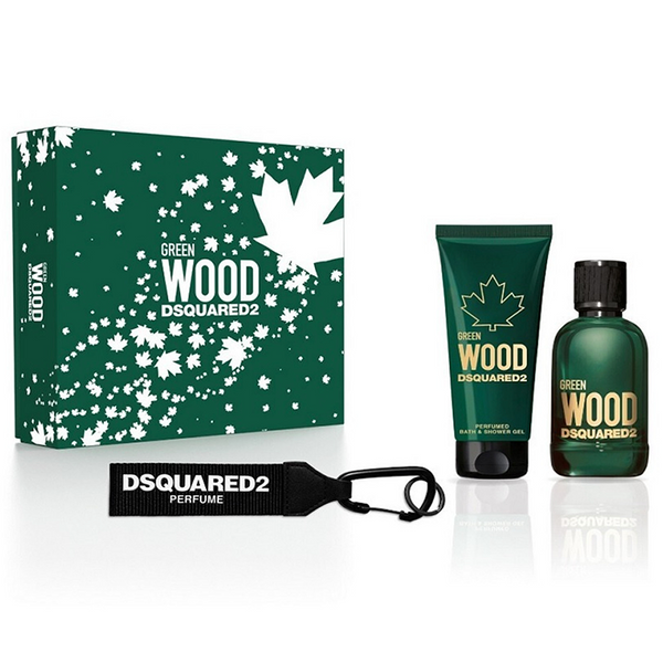 DSQUARED2 Green Wood Pour Homme 3 Piece Gift Set