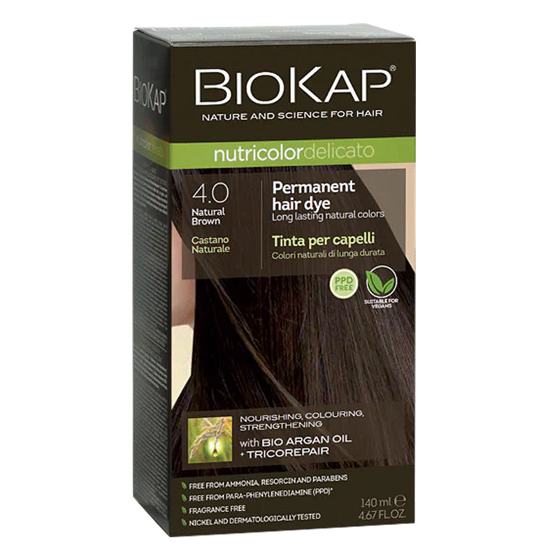 BioKap Nutricolor Delicato 4.0 Natural Brown Permanent Hair Dye