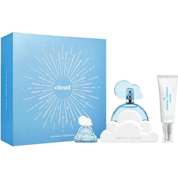 Ariana Grande Cloud 3 Piece Gift Set - Eau de Parfum 100ml, Hand & Body Cream 50ml, & Eau de Parfum 7.5ml