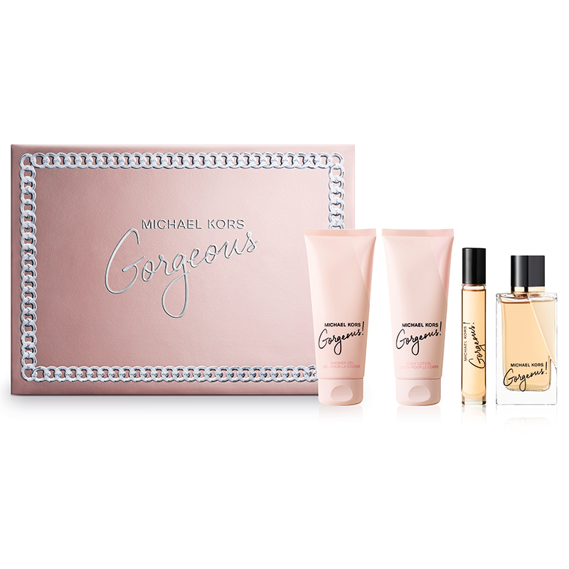 Michael Kors Gorgeous Eau De Parfum 4 Piece Gift Set