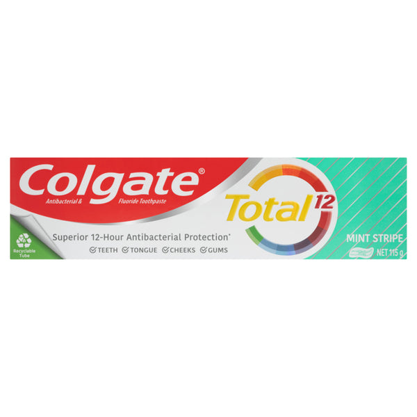 Colgate Total Mint Stripe Gel Antibacterial Toothpaste 115g