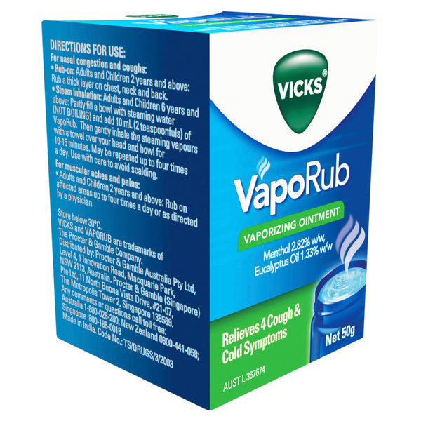 Vicks VapoRub Vaporizing Ointment 50g