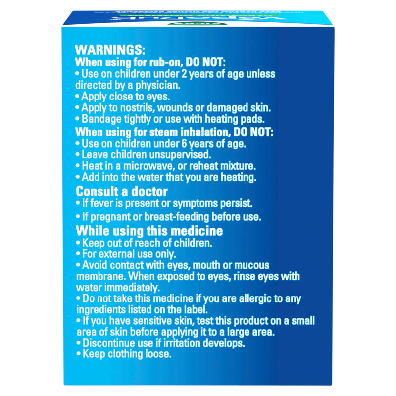 Vicks VapoRub Vaporizing Ointment 100g