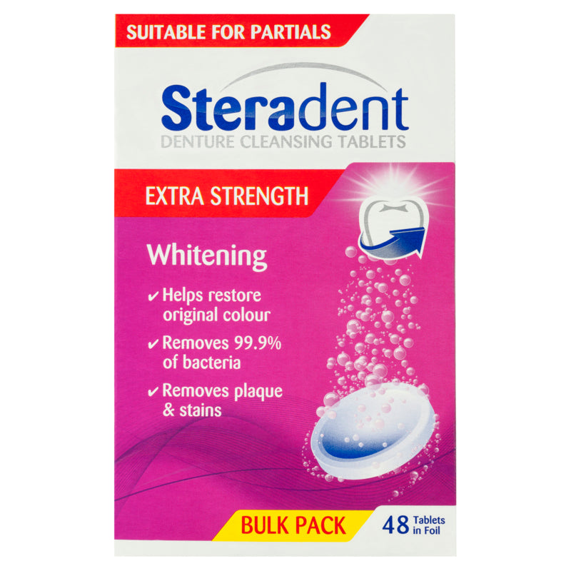 Steradent Whitening Tablets Extra Strength 48 Pack