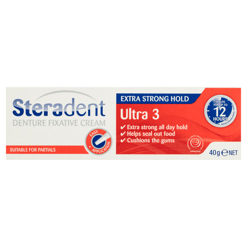 Steradent Ultra 3 Denture Fixative Cream 40g