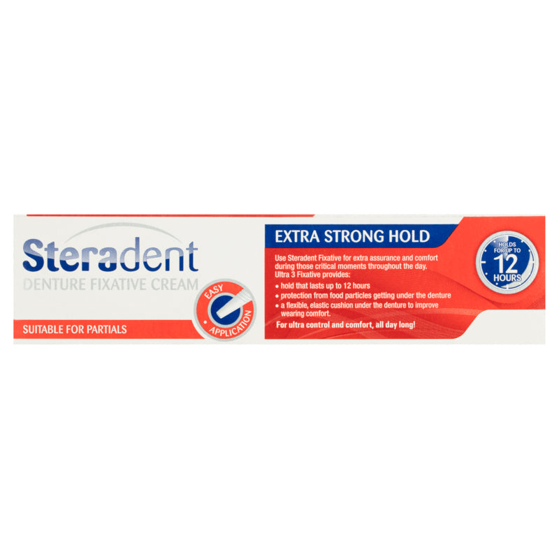 Steradent Ultra 3 Denture Fixative Cream 40g