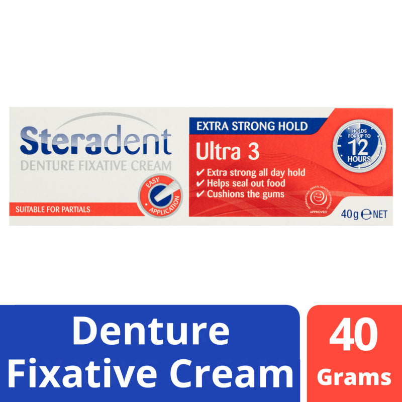 Steradent Ultra 3 Denture Fixative Cream 40g