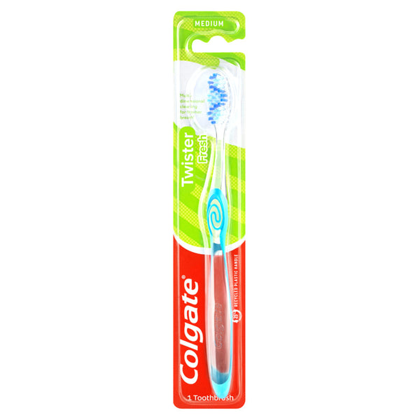 Colgate Twister Manual Toothbrush Medium 1 Pack