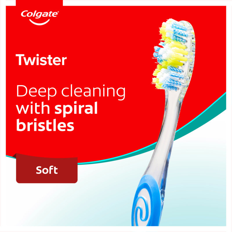 Colgate Twister Manual Toothbrush Medium 1 Pack