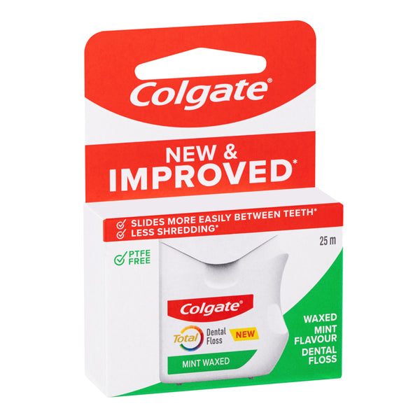 Colgate Total Mint Waxed Dental Floss 25m