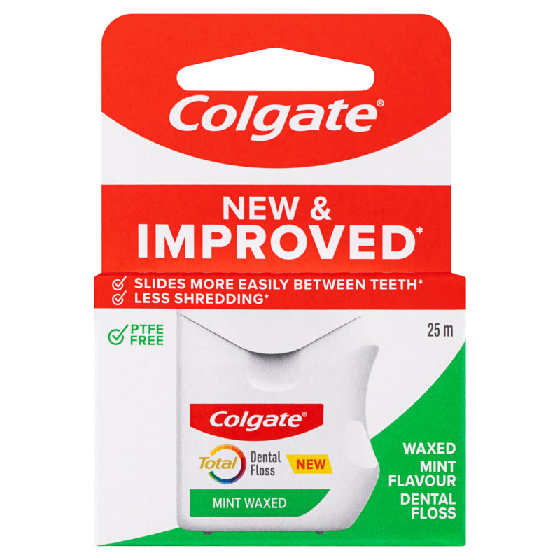 Colgate Total Mint Waxed Dental Floss 25m