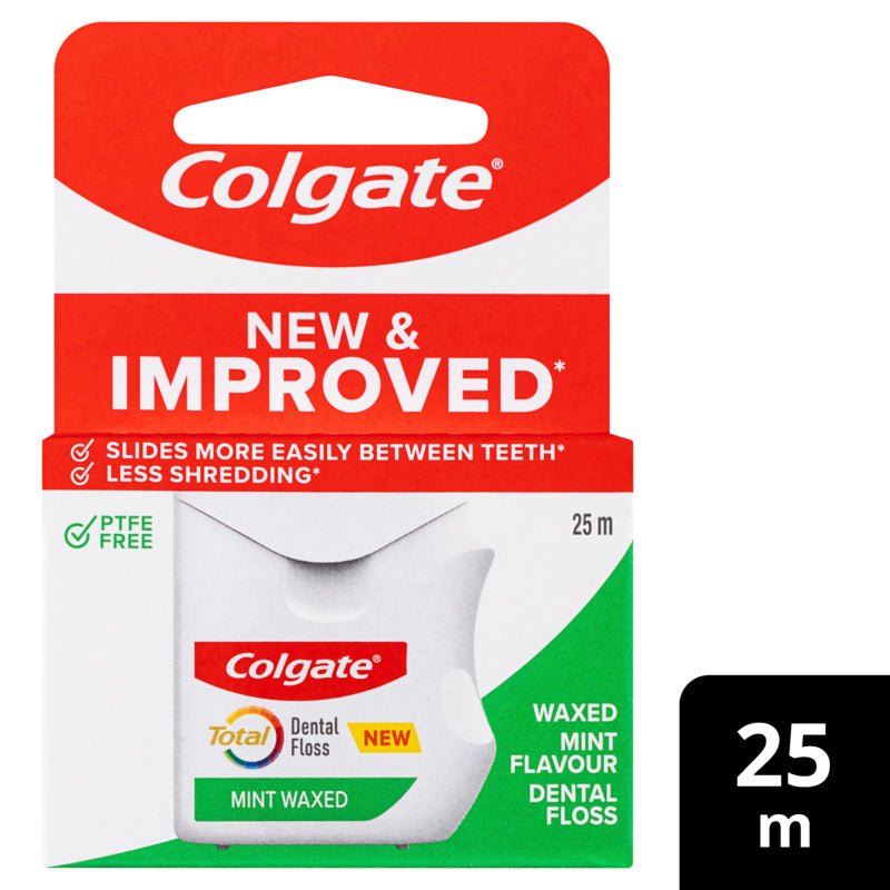 Colgate Total Mint Waxed Dental Floss 25m