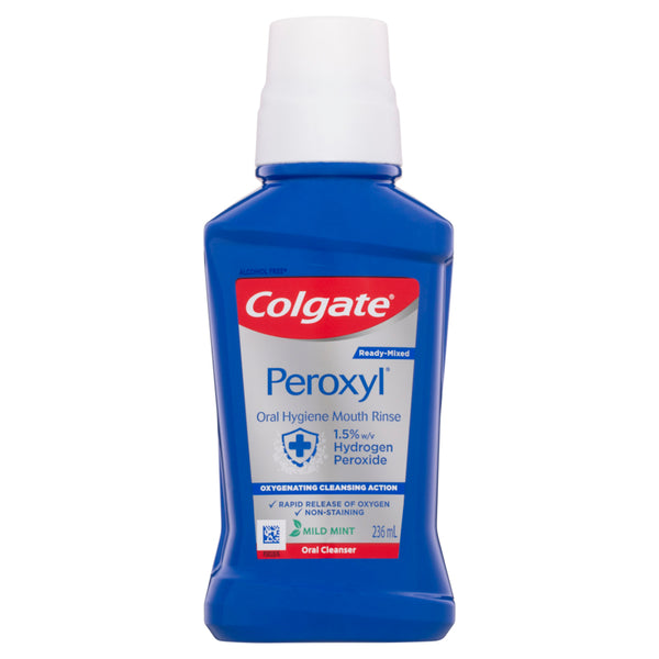 Colgate Peroxyl Oral Hygiene Mouth Rinse Mouthwash 236ml