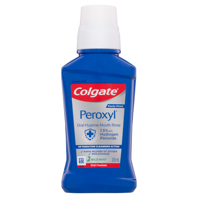 Colgate Peroxyl Oral Hygiene Mouth Rinse Mouthwash 236ml