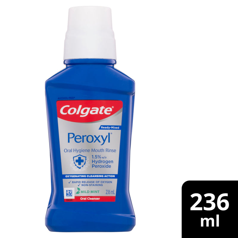 Colgate Peroxyl Oral Hygiene Mouth Rinse Mouthwash 236ml