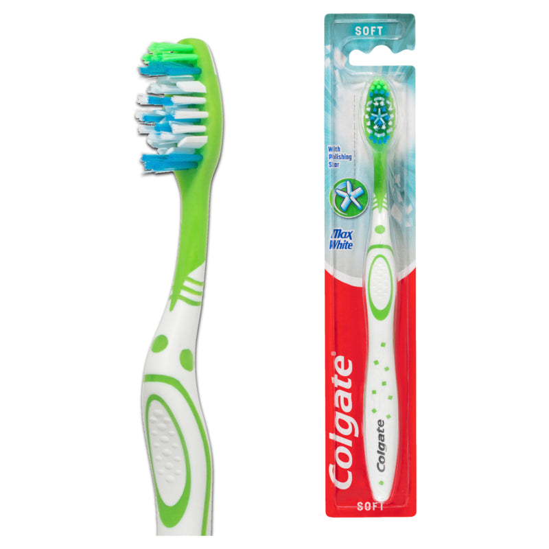 Colgate Max White Manual Toothbrush Soft with Polishing Star 1 Pack