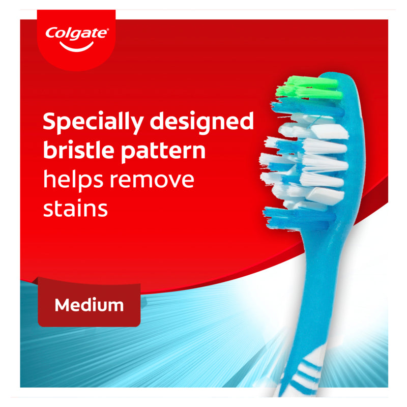 Colgate Max White Manual Toothbrush Medium with Polishing Star 1 Pack