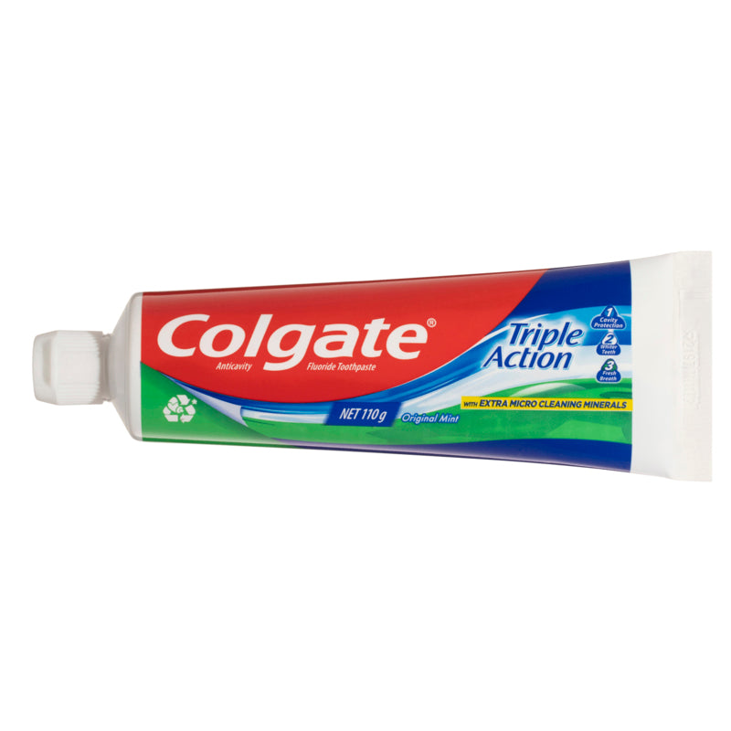 Colgate Triple Action Toothpaste Original Mint 110g