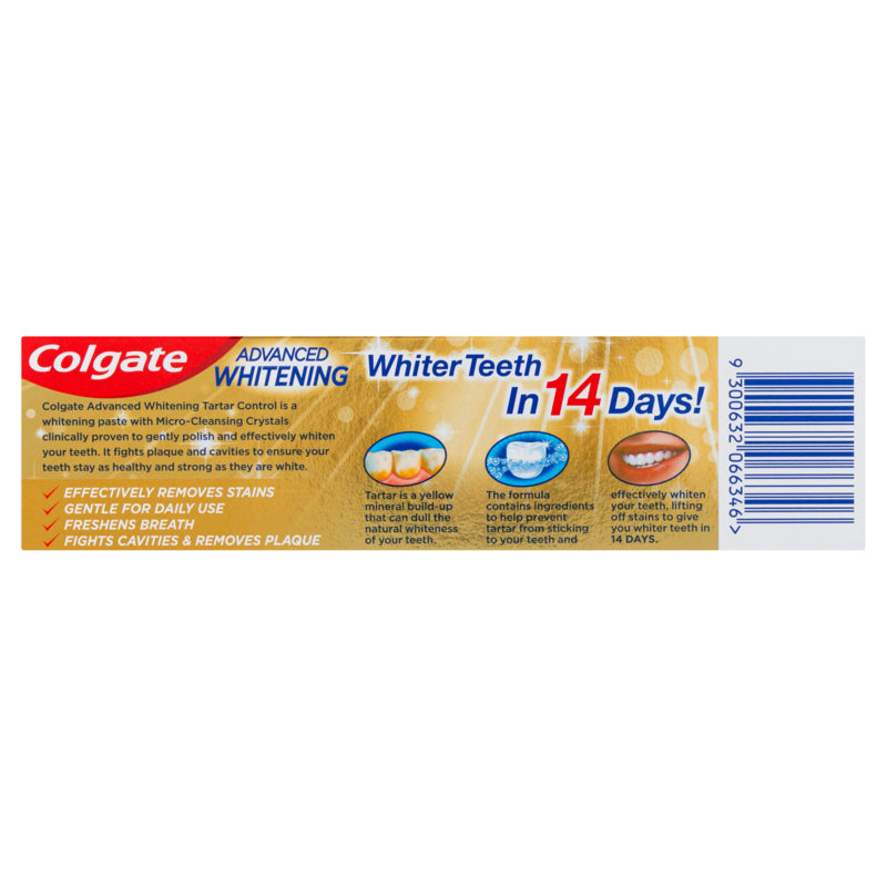 Colgate Advanced Whitening Tartar Control 120g