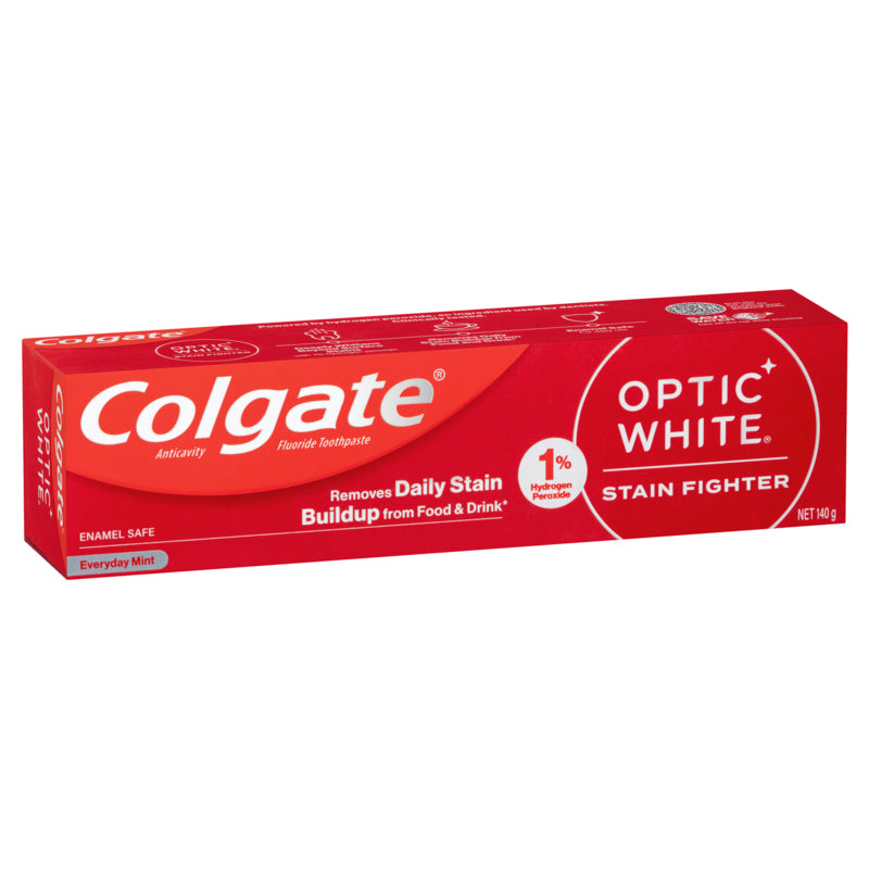 Colgate Optic White Stain Fighter Teeth Whitening Toothpaste 140g