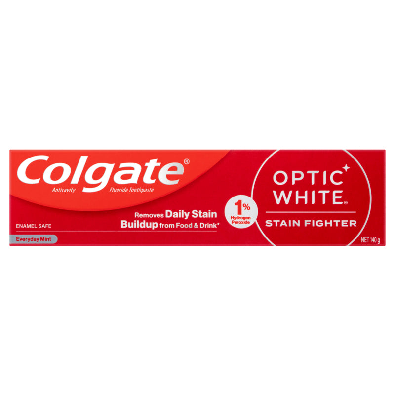 Colgate Optic White Stain Fighter Teeth Whitening Toothpaste 140g