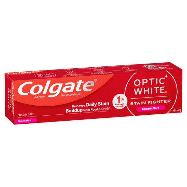 Colgate Optic White Stain Fighter Enamel Care Teeth Whitening Toothpaste 140g