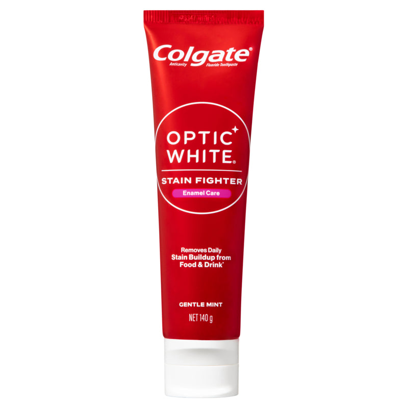 Colgate Optic White Stain Fighter Enamel Care Teeth Whitening Toothpaste 140g