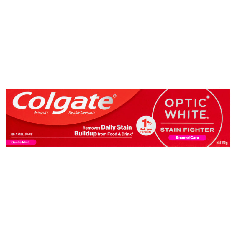 Colgate Optic White Stain Fighter Enamel Care Teeth Whitening Toothpaste 140g