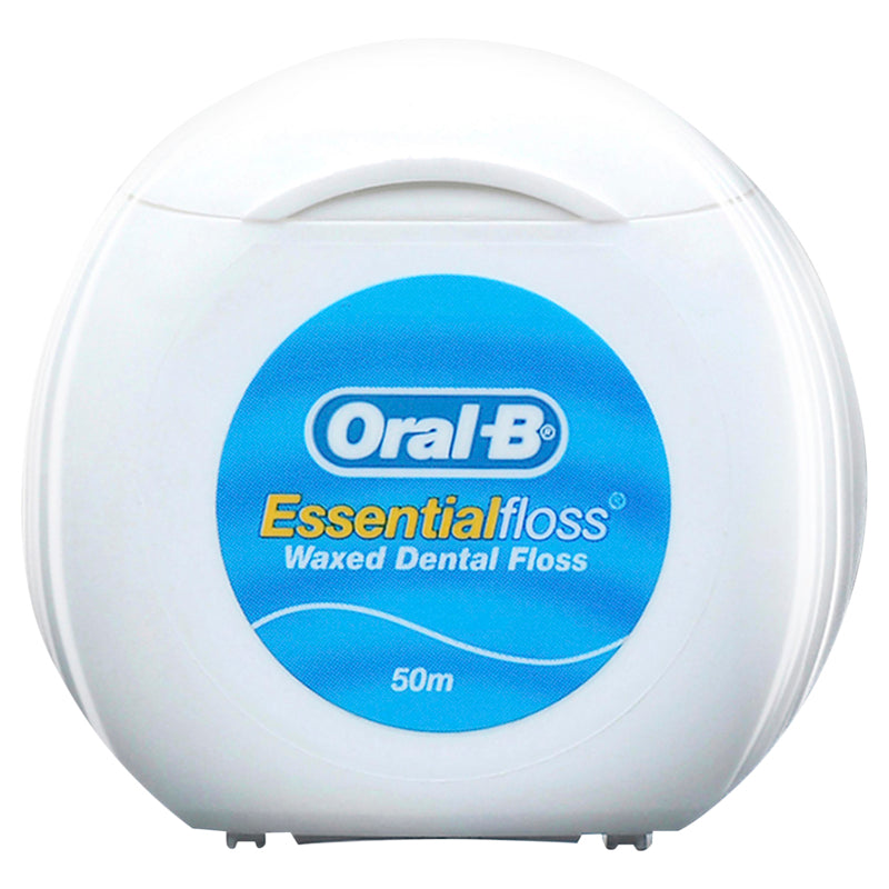 Oral B EssentialFloss Waxed Dental Floss 50m