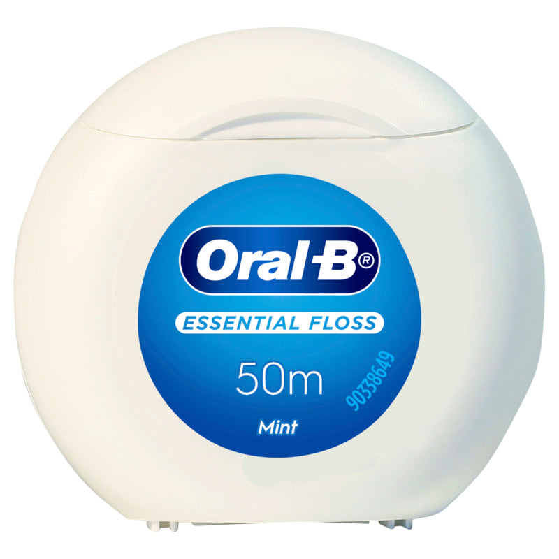 Oral B Essential Waxed Clean Dental Floss Mint 50m