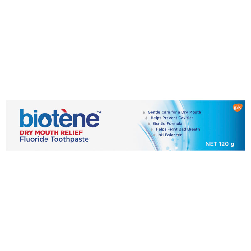 Biotene Dry Mouth Relief Fluoride Toothpaste Fresh Mint Original 120g