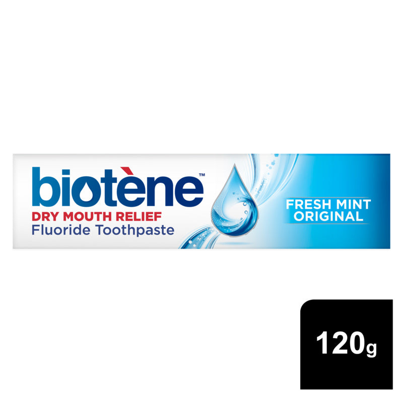 Biotene Dry Mouth Relief Fluoride Toothpaste Fresh Mint Original 120g