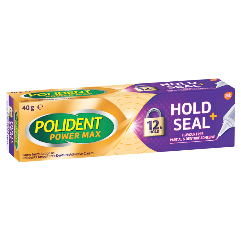 Polident Hold + Seal Denture Adhesive Cream 40g