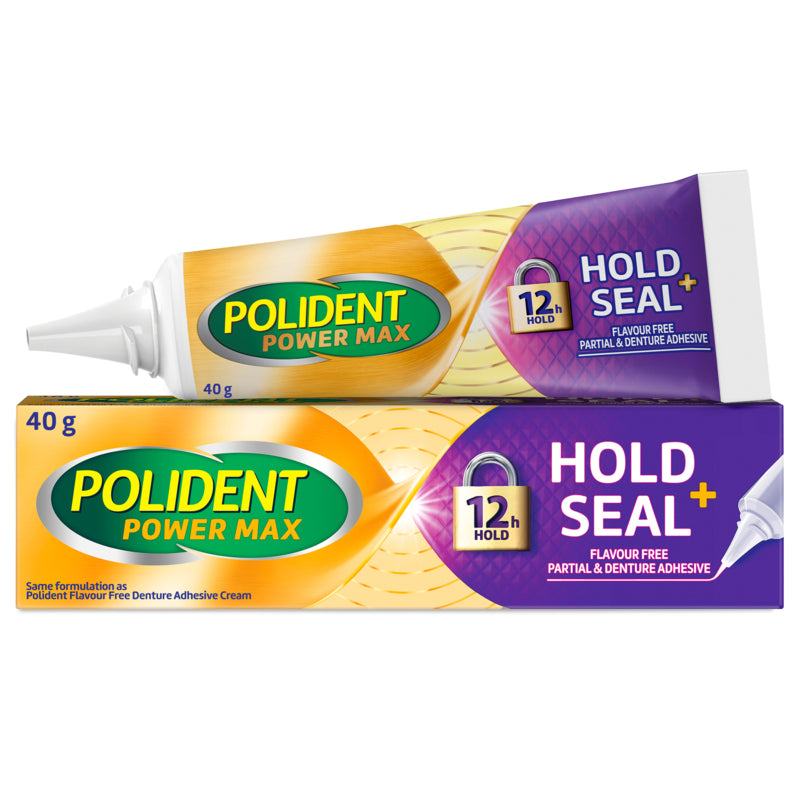 Polident Hold + Seal Denture Adhesive Cream 40g