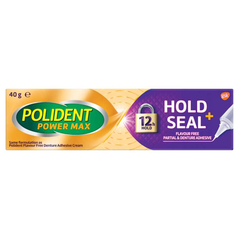 Polident Hold + Seal Denture Adhesive Cream 40g