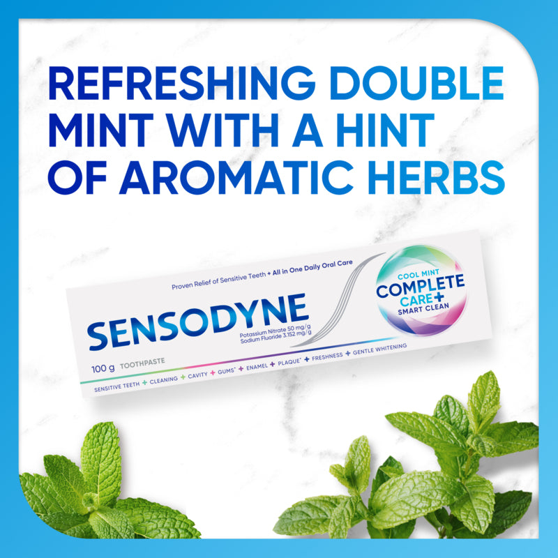 Sensodyne Cool Mint Complete Care+ Smart Clean Toothpaste 100g